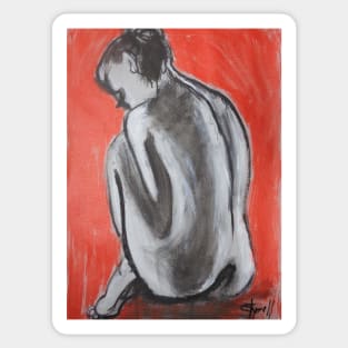 Posture 3 - Female Nude Sticker